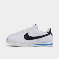 Men's Nike Cortez Casual Shoes White/Black/Light Photo Blue/Sail - DM4044 100