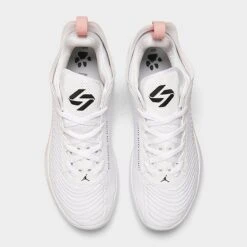 Nike Jordan Luka 1 Basketball Shoes White/Black/Bleached Coral/Sesame - DN1772 106 -Stealth Fit Shop DN1772 106 P5