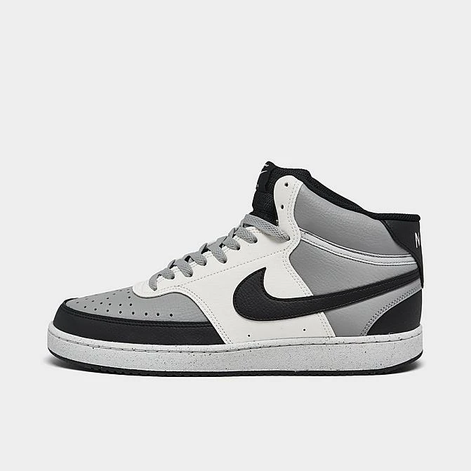 Men's Nike Court Vision Mid Next Nature Casual Shoes Light Smoke Grey/Black/Sail - DN3577 002 3 Men's Nike Court Vision Mid Next Nature Casual Shoes Light Smoke Grey/Black/Sail - DN3577 002