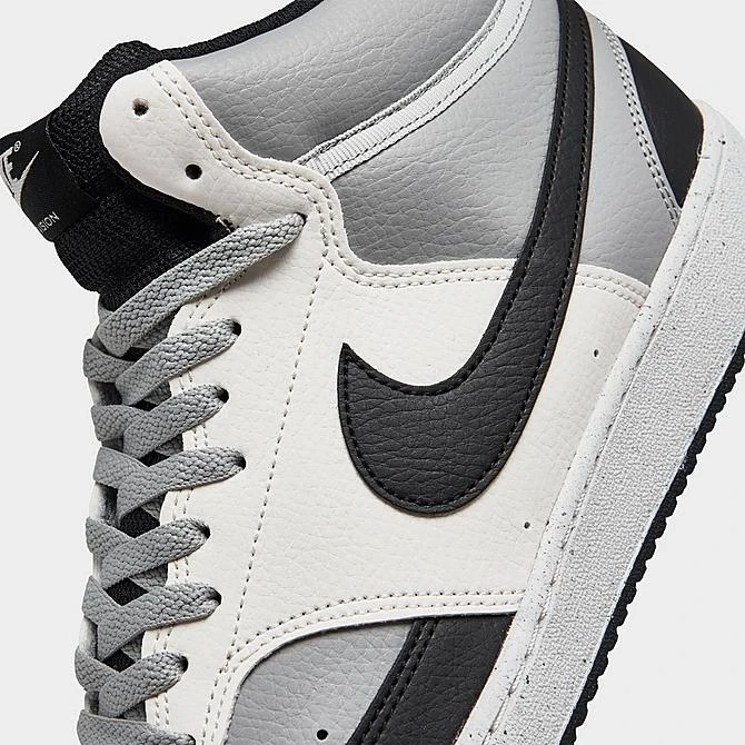 Men's Nike Court Vision Mid Next Nature Casual Shoes Light Smoke Grey/Black/Sail - DN3577 002 5 Men's Nike Court Vision Mid Next Nature Casual Shoes Light Smoke Grey/Black/Sail - DN3577 002 - Image 3