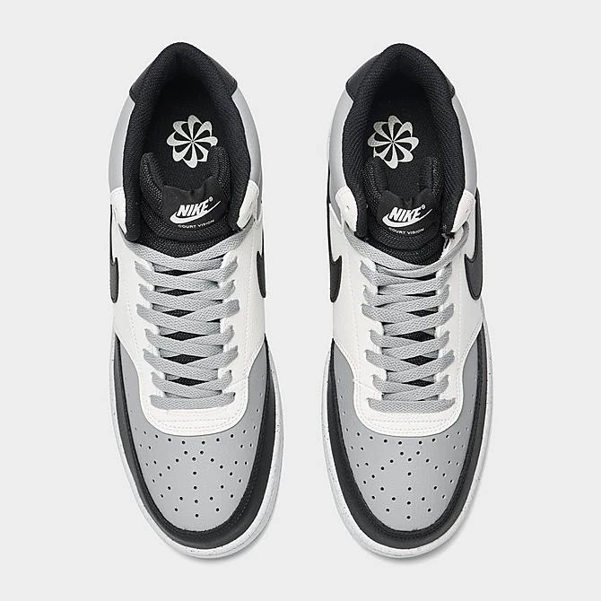 Men's Nike Court Vision Mid Next Nature Casual Shoes Light Smoke Grey/Black/Sail - DN3577 002 7 Men's Nike Court Vision Mid Next Nature Casual Shoes Light Smoke Grey/Black/Sail - DN3577 002 - Image 5