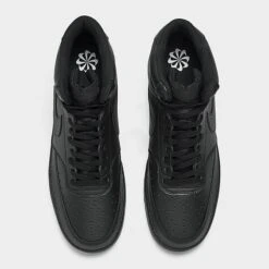 Men's Nike Court Vision Mid Next Nature Casual Shoes Black/Black/Black - DN3577 003 -Stealth Fit Shop DN3577 003 P5