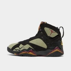 Nike Air Jordan Retro 7 SE Basketball Shoes Black/Cherrywood Red/Neutral Olive - DN9782 001