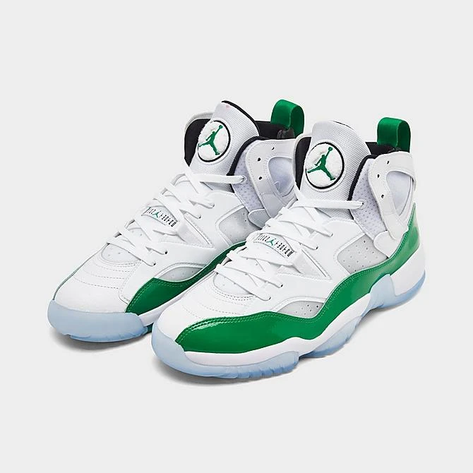 Nike Men's Jordan Jumpman Two Trey Basketball Shoes White/Lucky Green/Black - DO1925 130 4 Nike Men's Jordan Jumpman Two Trey Basketball Shoes White/Lucky Green/Black - DO1925 130 - Image 2