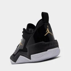 Nike Jordan One Take 4 Basketball Shoes Black/Metallic Gold/White - DO7193 007 -Stealth Fit Shop DO7193 007 P3
