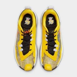 Nike Jordan One Take 4 Basketball Shoes Tour Yellow/Black/Black/White - DO7193 700 -Stealth Fit Shop DO7193 700 P5