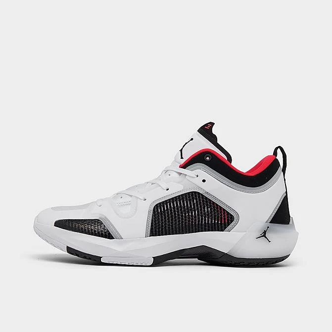 Nike Air Jordan XXXVII Low Basketball Shoes White/Black/Siren Red - DQ4122 100 3 Nike Air Jordan XXXVII Low Basketball Shoes White/Black/Siren Red - DQ4122 100