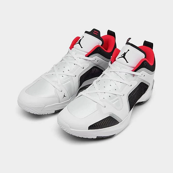 Nike Air Jordan XXXVII Low Basketball Shoes White/Black/Siren Red - DQ4122 100 4 Nike Air Jordan XXXVII Low Basketball Shoes White/Black/Siren Red - DQ4122 100 - Image 2