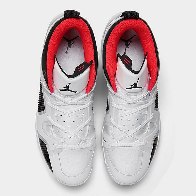 Nike Air Jordan XXXVII Low Basketball Shoes White/Black/Siren Red - DQ4122 100 7 Nike Air Jordan XXXVII Low Basketball Shoes White/Black/Siren Red - DQ4122 100 - Image 5