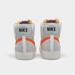 Men's Nike Blazer Mid Pro Club Casual Shoes White/Sail/Light Silver/Safety Orange - DQ7673 103 11 Men's Nike Blazer Mid Pro Club Casual Shoes White/Sail/Light Silver/Safety Orange - DQ7673 103 -Stealth Fit Shop DQ7673 103 P4