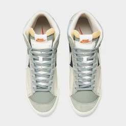 Men's Nike Blazer Mid Pro Club Casual Shoes Mica Green/Light Bone/Midnight Navy - DQ7673 300 -Stealth Fit Shop DQ7673 300 P5