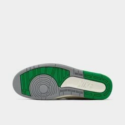 Nike Air Jordan Retro 2 Basketball Shoes White/Lucky Green/Sail/Light Steel Grey - DR8884 103 -Stealth Fit Shop DR8884 103 P6