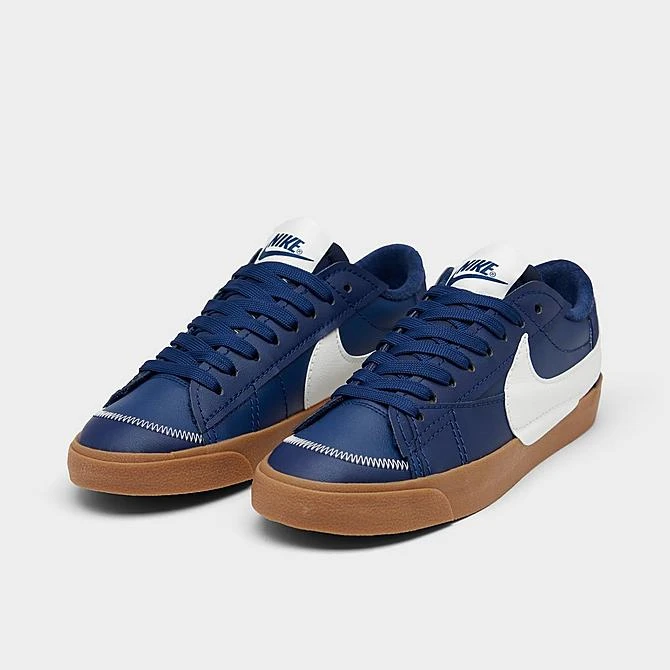 Nike Blazer Low '77 Jumbo SE Varsity Casual Shoes Midnight Navy/Sail/Gum Brown - DR9865 400 4 Nike Blazer Low '77 Jumbo SE Varsity Casual Shoes Midnight Navy/Sail/Gum Brown - DR9865 400 - Image 2