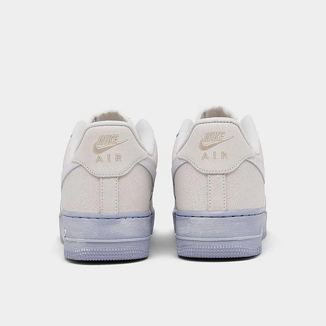 Men's Nike Air Force 1 '07 LV8 EMB SE Cracked Leather Casual Shoes Summit White/White/Blue Whisper - DV0787 100 6 Men's Nike Air Force 1 '07 LV8 EMB SE Cracked Leather Casual Shoes Summit White/White/Blue Whisper - DV0787 100 - Image 4
