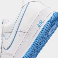 Men's Nike Air Force 1 Low Casual Shoes White/White/University Blue - DV0788 101 -Stealth Fit Shop DV0788 101 P3