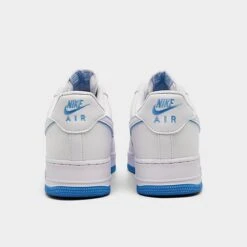 Men's Nike Air Force 1 Low Casual Shoes White/White/University Blue - DV0788 101 -Stealth Fit Shop DV0788 101 P4