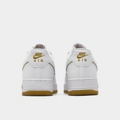 Men's Nike Air Force 1 Low Casual Shoes White/White/Bronzine - DV0788 104 -Stealth Fit Shop DV0788 104 P4