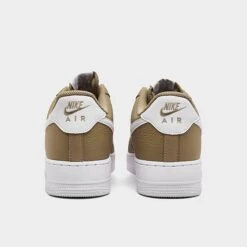 Men's Nike Air Force 1 Low Casual Shoes Khaki/White/White - DV0804 200 -Stealth Fit Shop DV0804 200 P4
