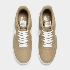 Men's Nike Air Force 1 Low Casual Shoes Khaki/White/White - DV0804 200 -Stealth Fit Shop DV0804 200 P5
