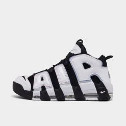 Men's Nike Air More Uptempo '96 Basketball Shoes Black/White/Multicolor/Cobalt Bliss - DV0819 001