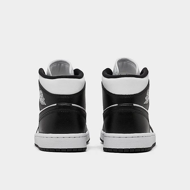 Nike Women's Air Jordan Retro 1 Mid Casual Shoes White/Black/White - DV0991 101 6 Nike Women's Air Jordan Retro 1 Mid Casual Shoes White/Black/White - DV0991 101 - Image 4