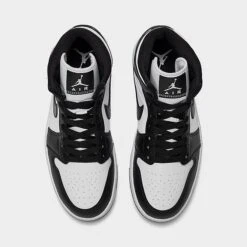 Nike Women's Air Jordan Retro 1 Mid Casual Shoes White/Black/White - DV0991 101 12 Nike Women's Air Jordan Retro 1 Mid Casual Shoes White/Black/White - DV0991 101 -Stealth Fit Shop DV0991 101 P5