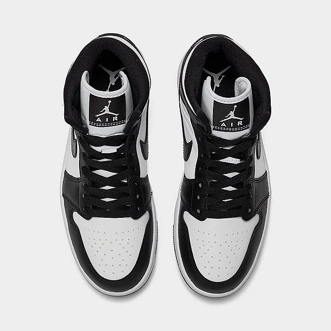 Nike Women's Air Jordan Retro 1 Mid Casual Shoes White/Black/White - DV0991 101 7 Nike Women's Air Jordan Retro 1 Mid Casual Shoes White/Black/White - DV0991 101 - Image 5