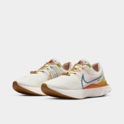 Men's Nike React Infinity Run Flyknit 3 Sun Club Running Shoes Sail/Rift Blue/Sail/Hot Curry/Vivid Green/Sanded Gold - DV1744 141 -Stealth Fit Shop DV1744 141 P2