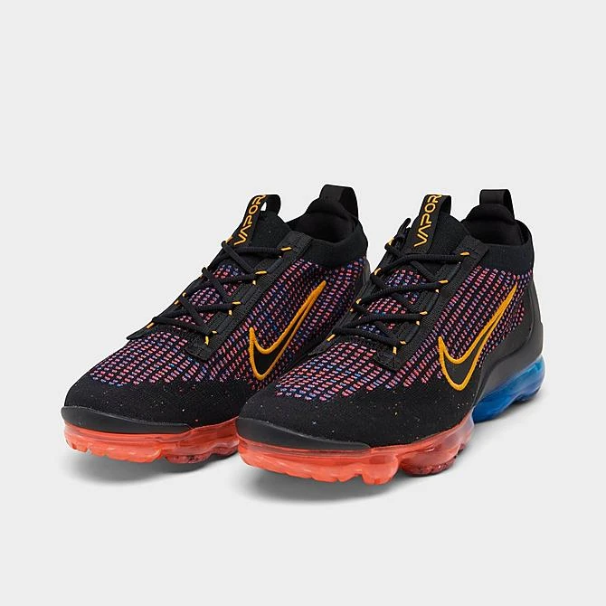 Men's Nike Air VaporMax 2021 Flyknit Running Shoes Black/Photo Blue/Bright Crimson/University Gold - DV2118 001 4 Men's Nike Air VaporMax 2021 Flyknit Running Shoes Black/Photo Blue/Bright Crimson/University Gold - DV2118 001 - Image 2