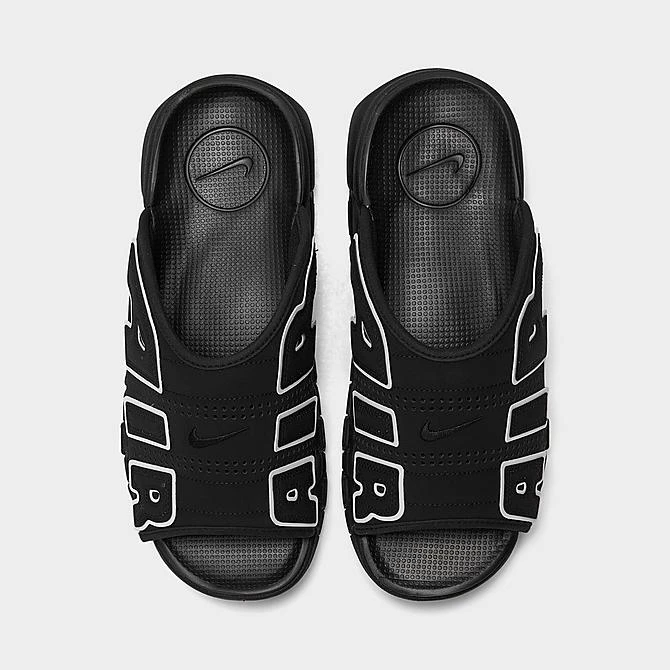 Men's Nike Air More Uptempo Slide Sandals Black/Black/Clear/White - DV2137 001 7 Men's Nike Air More Uptempo Slide Sandals Black/Black/Clear/White - DV2137 001 - Image 5