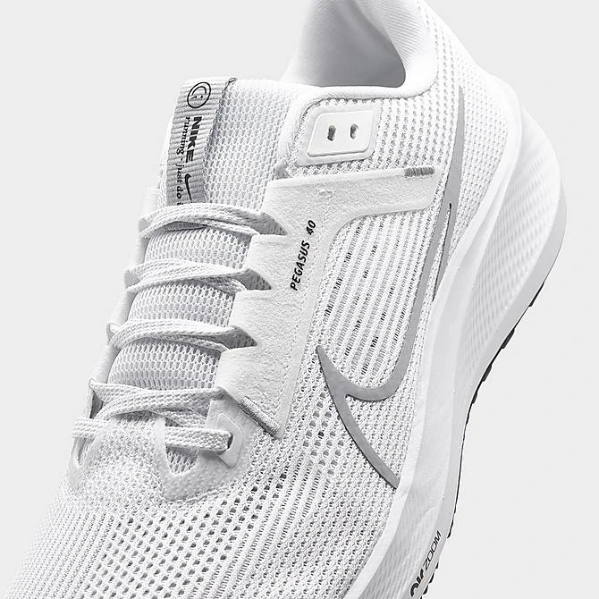 Men's Nike Air Zoom Pegasus 40 Running Shoes White/Black/Photon Dust/Wolf Grey - DV3853 102 5 Men's Nike Air Zoom Pegasus 40 Running Shoes White/Black/Photon Dust/Wolf Grey - DV3853 102 - Image 3
