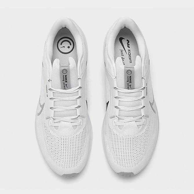 Men's Nike Air Zoom Pegasus 40 Running Shoes White/Black/Photon Dust/Wolf Grey - DV3853 102 7 Men's Nike Air Zoom Pegasus 40 Running Shoes White/Black/Photon Dust/Wolf Grey - DV3853 102 - Image 5