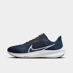 Men's Nike Air Zoom Pegasus 40 Running Shoes Midnight Navy/Black/Racer Blue/Pure Platinum - DV3853 400
