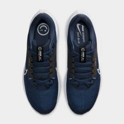 Men's Nike Air Zoom Pegasus 40 Running Shoes Midnight Navy/Black/Racer Blue/Pure Platinum - DV3853 400 -Stealth Fit Shop DV3853 400 P5