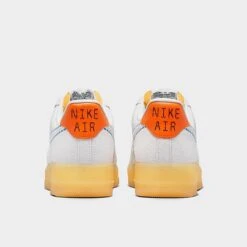 Men's Nike Air Force 1 '07 LV8 SE Casual Shoes White/Safety Orange/Lilac/University Blue - DX2344 100 -Stealth Fit Shop DX2344 100 P4