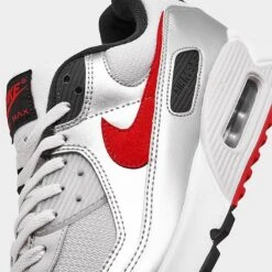 Men's Nike Air Max 90 Casual Shoes Photon Dust/Metallic Silver/Black/University Red - DX4233 001 -Stealth Fit Shop DX4233 001 P3