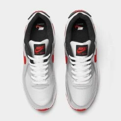 Men's Nike Air Max 90 Casual Shoes Photon Dust/Metallic Silver/Black/University Red - DX4233 001 -Stealth Fit Shop DX4233 001 P5