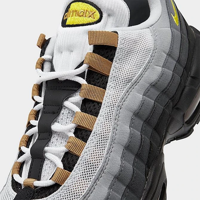 Men's Nike Air Max 95 Casual Shoes White/Yellow Strike/Wolf Grey/Cool Grey - DX4236 100 5 Men's Nike Air Max 95 Casual Shoes White/Yellow Strike/Wolf Grey/Cool Grey - DX4236 100 - Image 3