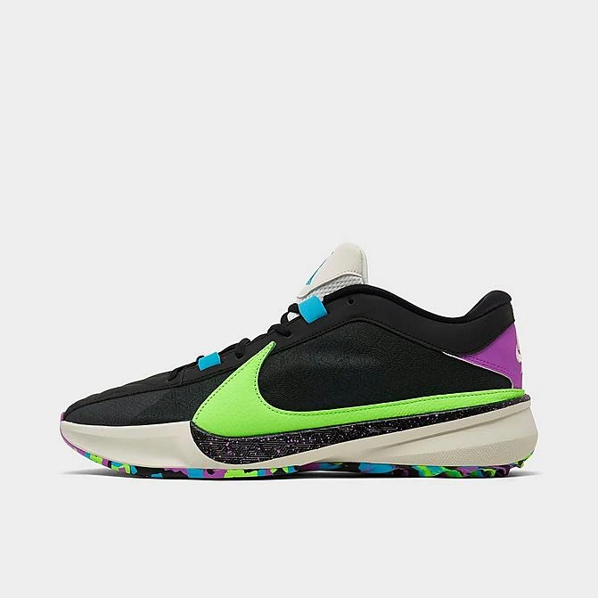 Nike Zoom Freak 5 Basketball Shoes Black/Phantom/Fuchsia Dream/Baltic Blue - DX4985 002 3 Nike Zoom Freak 5 Basketball Shoes Black/Phantom/Fuchsia Dream/Baltic Blue - DX4985 002
