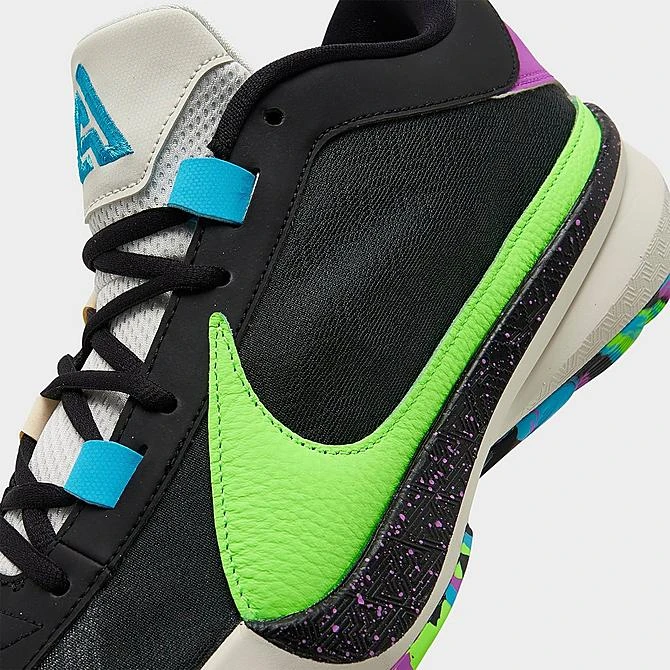 Nike Zoom Freak 5 Basketball Shoes Black/Phantom/Fuchsia Dream/Baltic Blue - DX4985 002 5 Nike Zoom Freak 5 Basketball Shoes Black/Phantom/Fuchsia Dream/Baltic Blue - DX4985 002 - Image 3