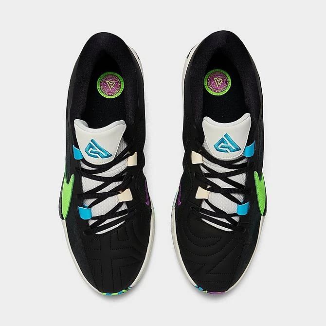 Nike Zoom Freak 5 Basketball Shoes Black/Phantom/Fuchsia Dream/Baltic Blue - DX4985 002 7 Nike Zoom Freak 5 Basketball Shoes Black/Phantom/Fuchsia Dream/Baltic Blue - DX4985 002 - Image 5