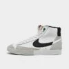 Nike Blazer Mid '77 PRM Split Casual Shoes Summit White/Black/Light Silver - DZ2542 100 -Stealth Fit Shop DZ2542 100 P1