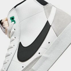 Nike Blazer Mid '77 PRM Split Casual Shoes Summit White/Black/Light Silver - DZ2542 100 -Stealth Fit Shop DZ2542 100 P3