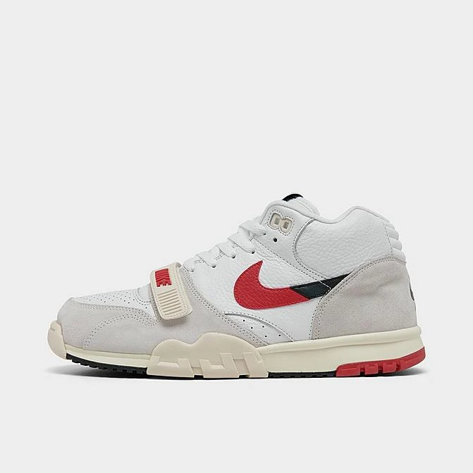 Men's Nike Air Trainer 1 Mid SE Split Casual Shoes White/University Red/Black/Coconut Milk - DZ2547 100 3 Men's Nike Air Trainer 1 Mid SE Split Casual Shoes White/University Red/Black/Coconut Milk - DZ2547 100