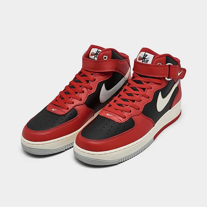 Men's Nike Air Force 1 Mid '07 SE Split Casual Shoes Black/Coconut Milk/Light Silver/University Red/Black - DZ2554 001 4 Men's Nike Air Force 1 Mid '07 SE Split Casual Shoes Black/Coconut Milk/Light Silver/University Red/Black - DZ2554 001 - Image 2