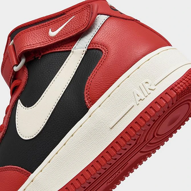 Men's Nike Air Force 1 Mid '07 SE Split Casual Shoes Black/Coconut Milk/Light Silver/University Red/Black - DZ2554 001 5 Men's Nike Air Force 1 Mid '07 SE Split Casual Shoes Black/Coconut Milk/Light Silver/University Red/Black - DZ2554 001 - Image 3