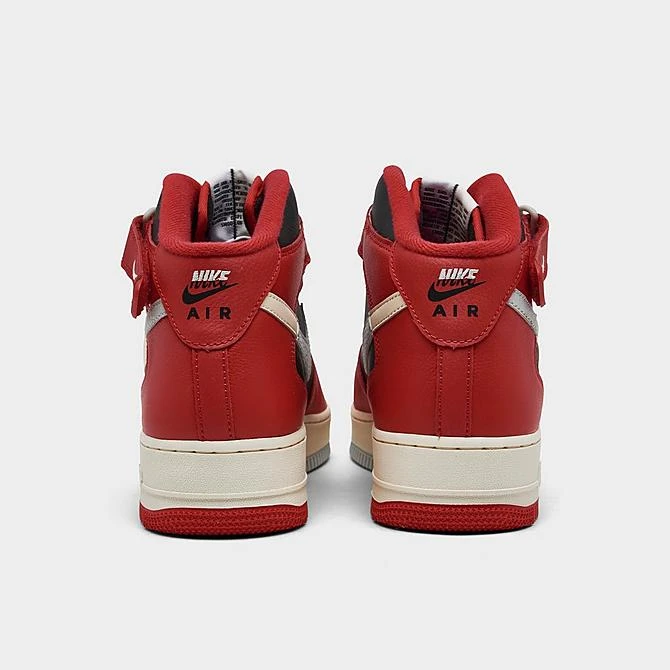 Men's Nike Air Force 1 Mid '07 SE Split Casual Shoes Black/Coconut Milk/Light Silver/University Red/Black - DZ2554 001 6 Men's Nike Air Force 1 Mid '07 SE Split Casual Shoes Black/Coconut Milk/Light Silver/University Red/Black - DZ2554 001 - Image 4
