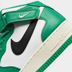 Men's Nike Air Force 1 Mid '07 SE Split Casual Shoes Summit White/Black/Stadium Green - DZ2554 100 -Stealth Fit Shop DZ2554 100 P3