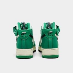 Men's Nike Air Force 1 Mid '07 SE Split Casual Shoes Summit White/Black/Stadium Green - DZ2554 100 -Stealth Fit Shop DZ2554 100 P4