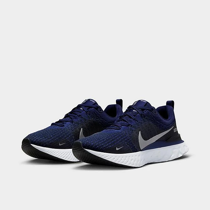 Men's Nike React Infinity 3 Running Shoes College Navy/Midnight Navy/Black/Metallic Silver - DZ3014 401 4 Men's Nike React Infinity 3 Running Shoes College Navy/Midnight Navy/Black/Metallic Silver - DZ3014 401 - Image 2